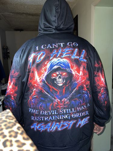 Customer photo review of I CAN'T GO TO HELL REAPER ALL OVER PRINT - YHLN3107233