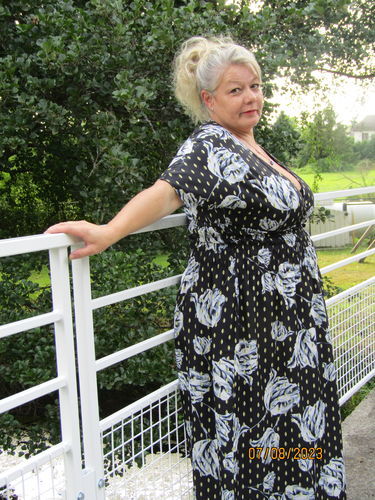 Customer photo review of Sukienka maxi w róże