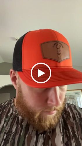 Customer video review of Custom Leather Patch Trucker Hat - Richardson 112