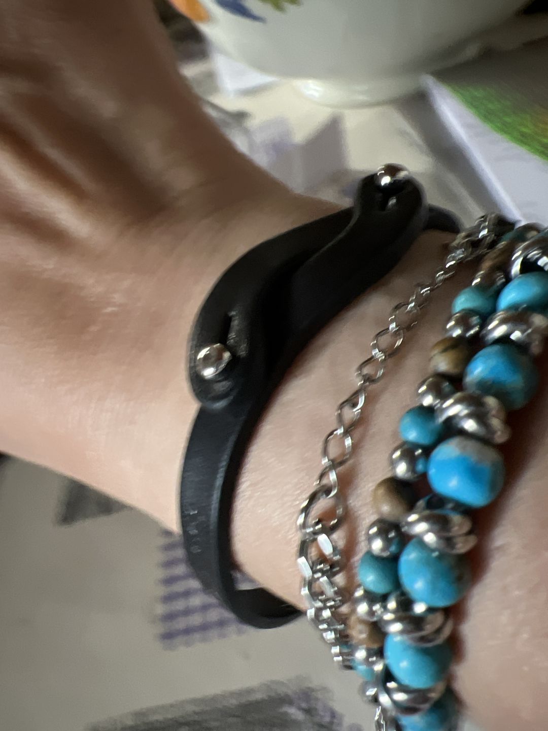 Customer photo review of Bracciale pelle Noi Tulsi