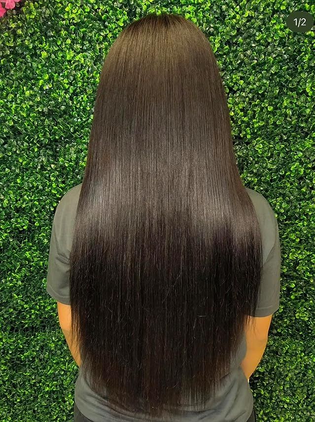 Customer photo review of Full Shine Lace Wig Toppers 3*5 Inch Lace Base Hairpiece For Women Pure Color #1B Off Black