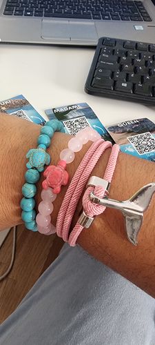 Customer photo review of "Shark" tracking bracelet