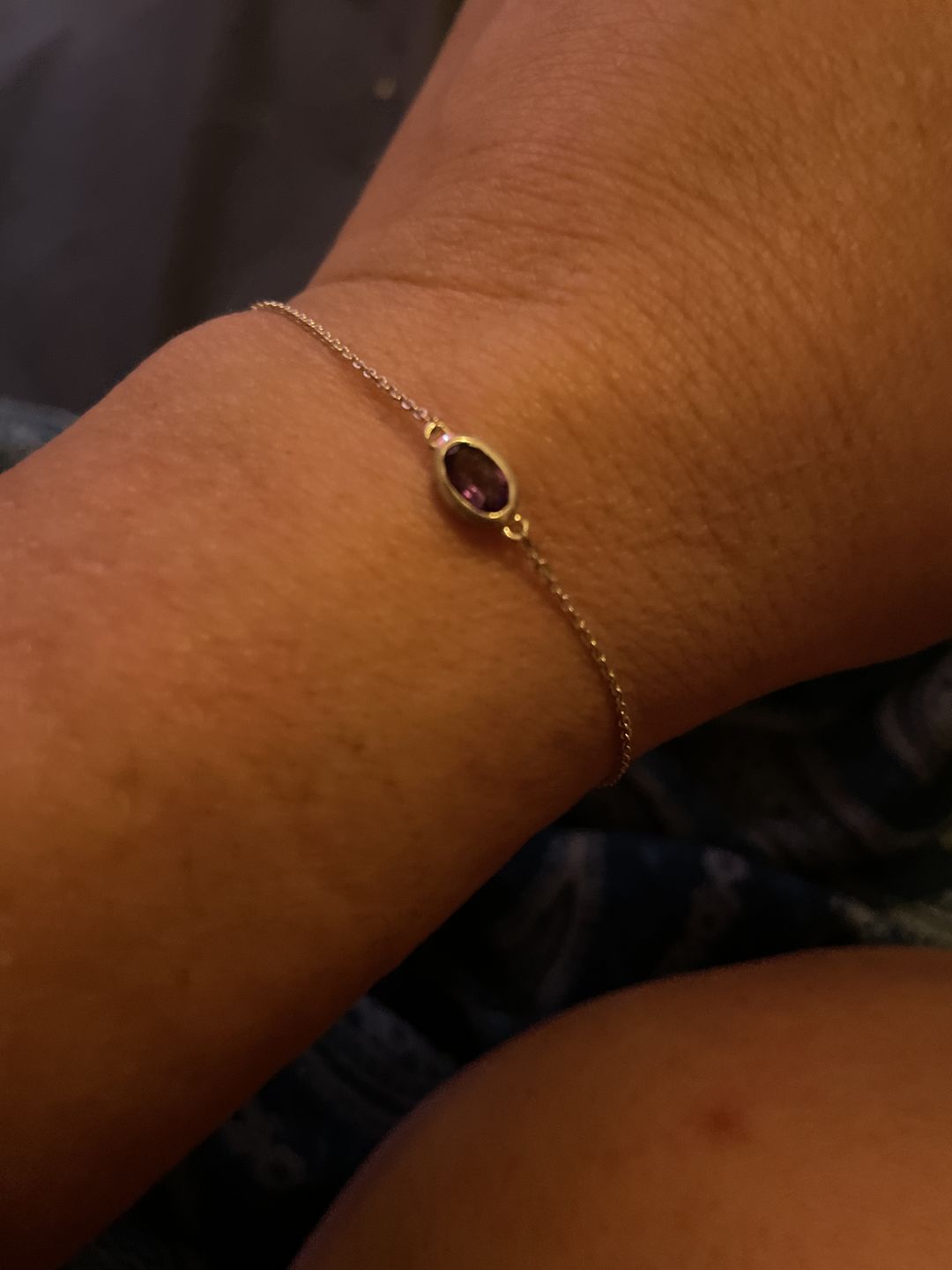 Customer photo review of Armband Februari Ametist Silver