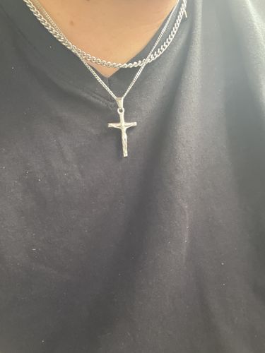 Customer photo review of Crucifix (Silver)