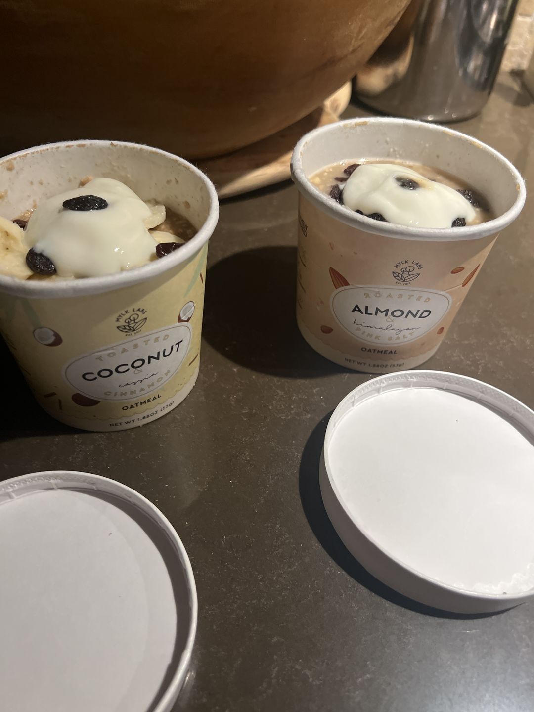 Customer photo review of Roasted Almond Oatmeal