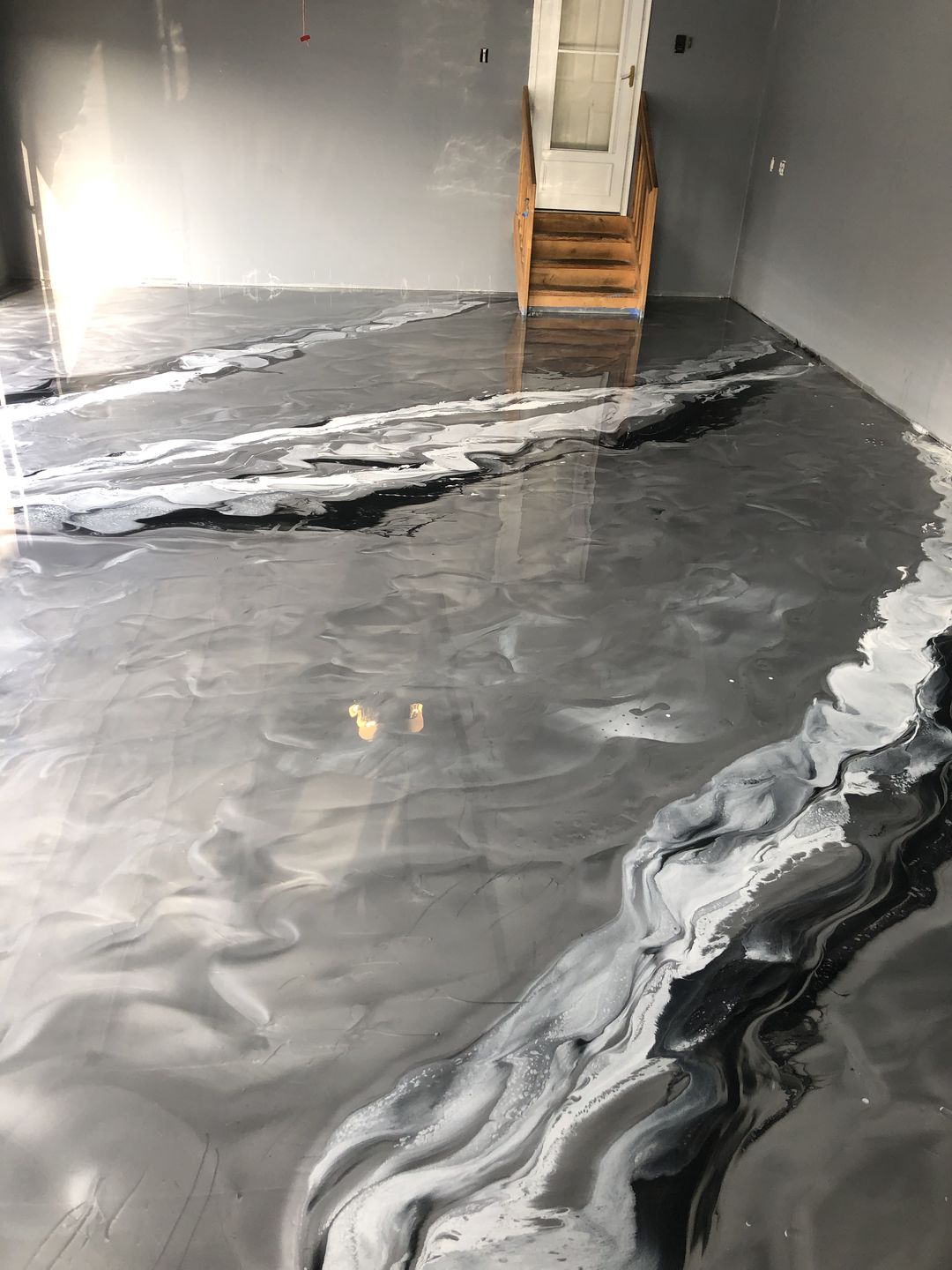 Customer photo review of Epoxy Floor Kit Rockhard USA - 3 Gal. Floor Epoxy Coating Kit