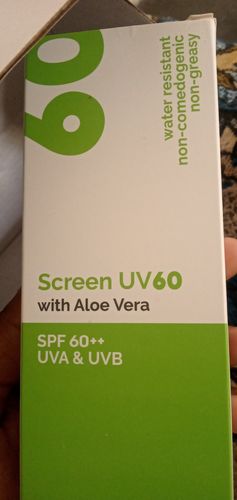 Customer photo review of Screen UV60 with Aloe Vera