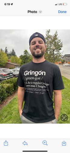 Customer photo review of El Gringon OG Old School T-Shirt