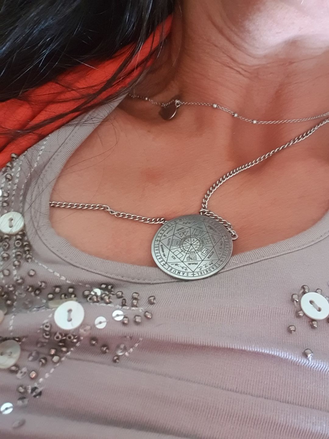 Customer photo review of Pendentif Sceau des 7 Archanges