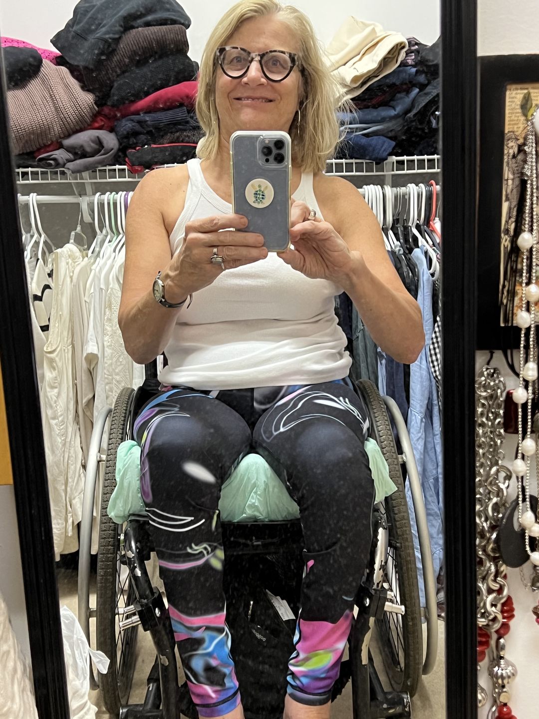 Customer photo review of Swim Leggings for Women UPF 50+| Mystica - Purple