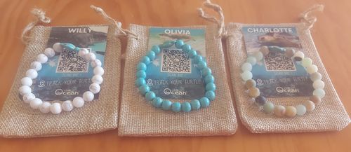 Customer photo review of "Turtle" tracking bracelet