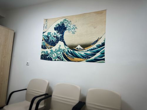 Customer photo review of The Great Wave off Kanagawa Tablo Duvar Örtüsü