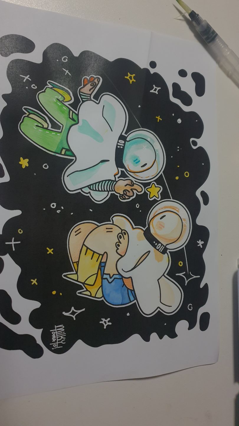 Customer photo review of Space Ghost Coloring Page PDF