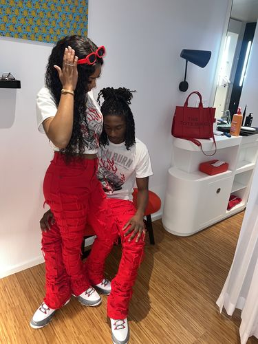 Customer photo review of Fire Red 9s DopeSkill T-Shirt Slow Burn Graphic