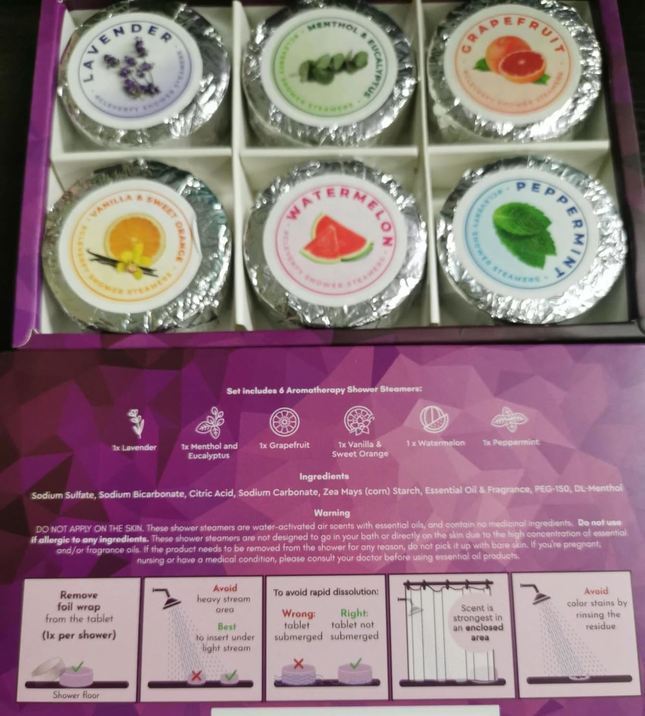 Customer photo review of NEW! Compact Purple Gift Set | Pack of 6