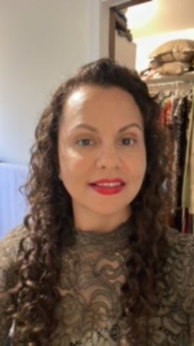 Customer photo review of Curly Dark Brown 110G