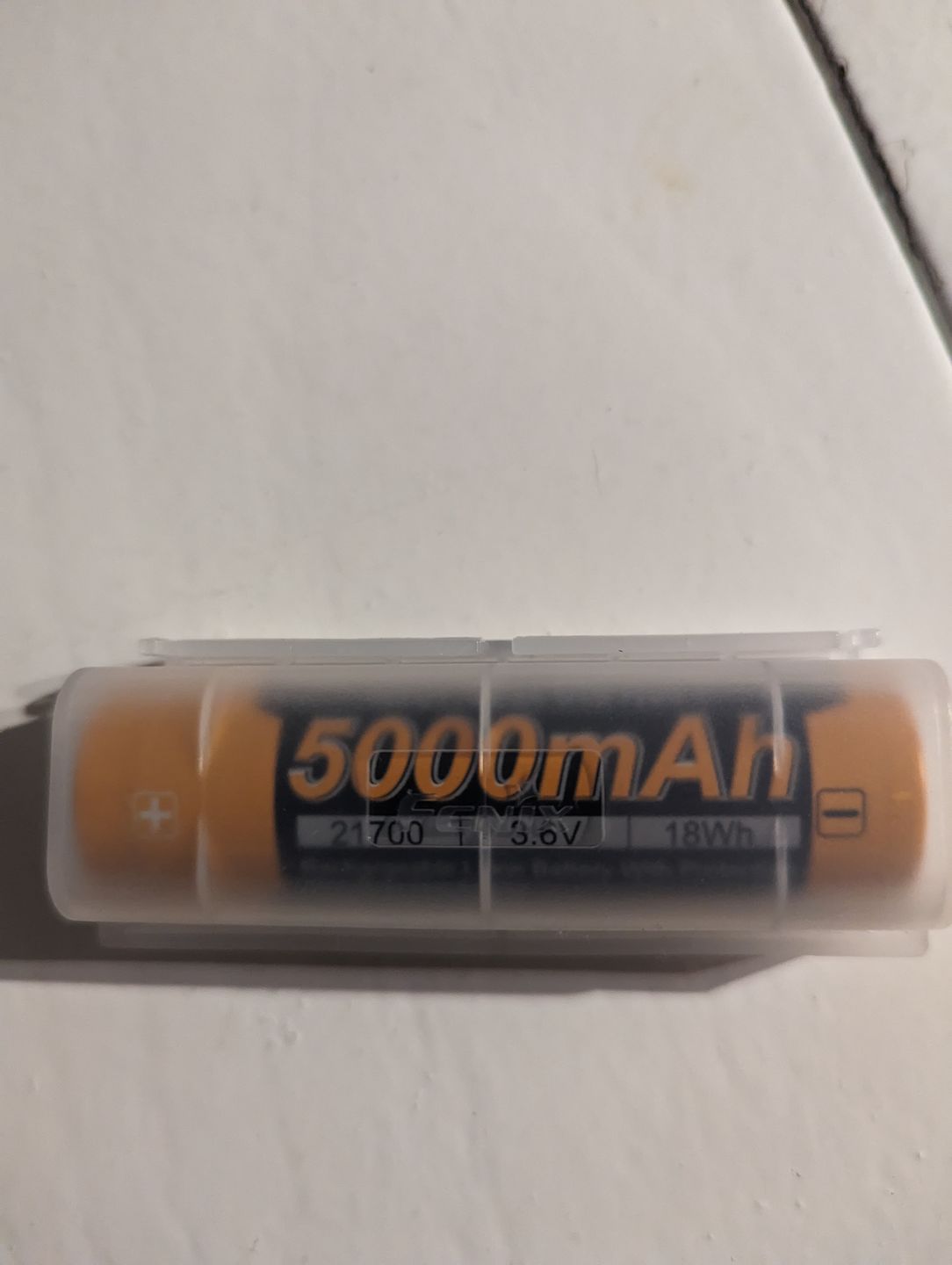 Customer photo review of Fenix ARBL21-5000U - Batterie 21700 - 3,6V 5000mAh