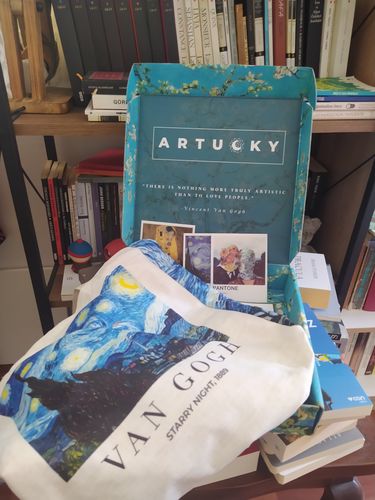 Customer photo review of The Starry Night Yıldızlı Gece Bez Çanta