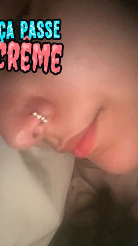 Customer photo review of Le vrai piercing Amalya