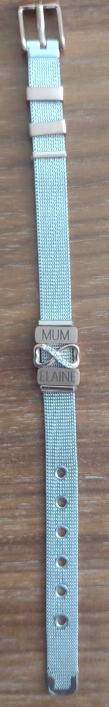 Customer photo review of Mesh bracelet silver/rosé gold