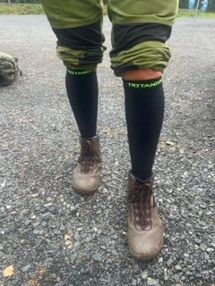 Customer photo review of eXtend Low – Matalavartiset kompressiosukat palautumiseen ja vapaa-aikaan- Musta