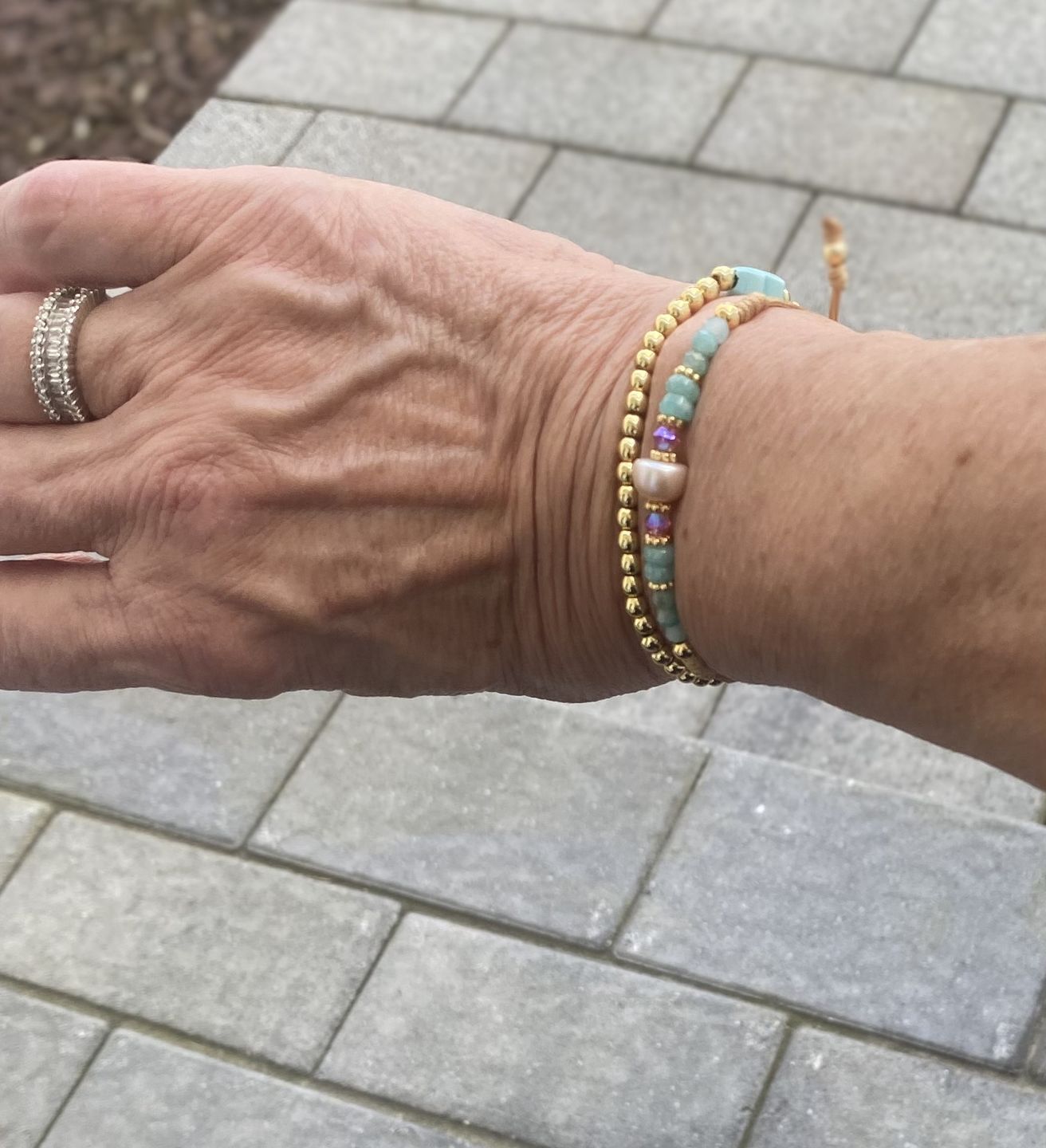 Customer photo review of Sandy’s limited bracelet