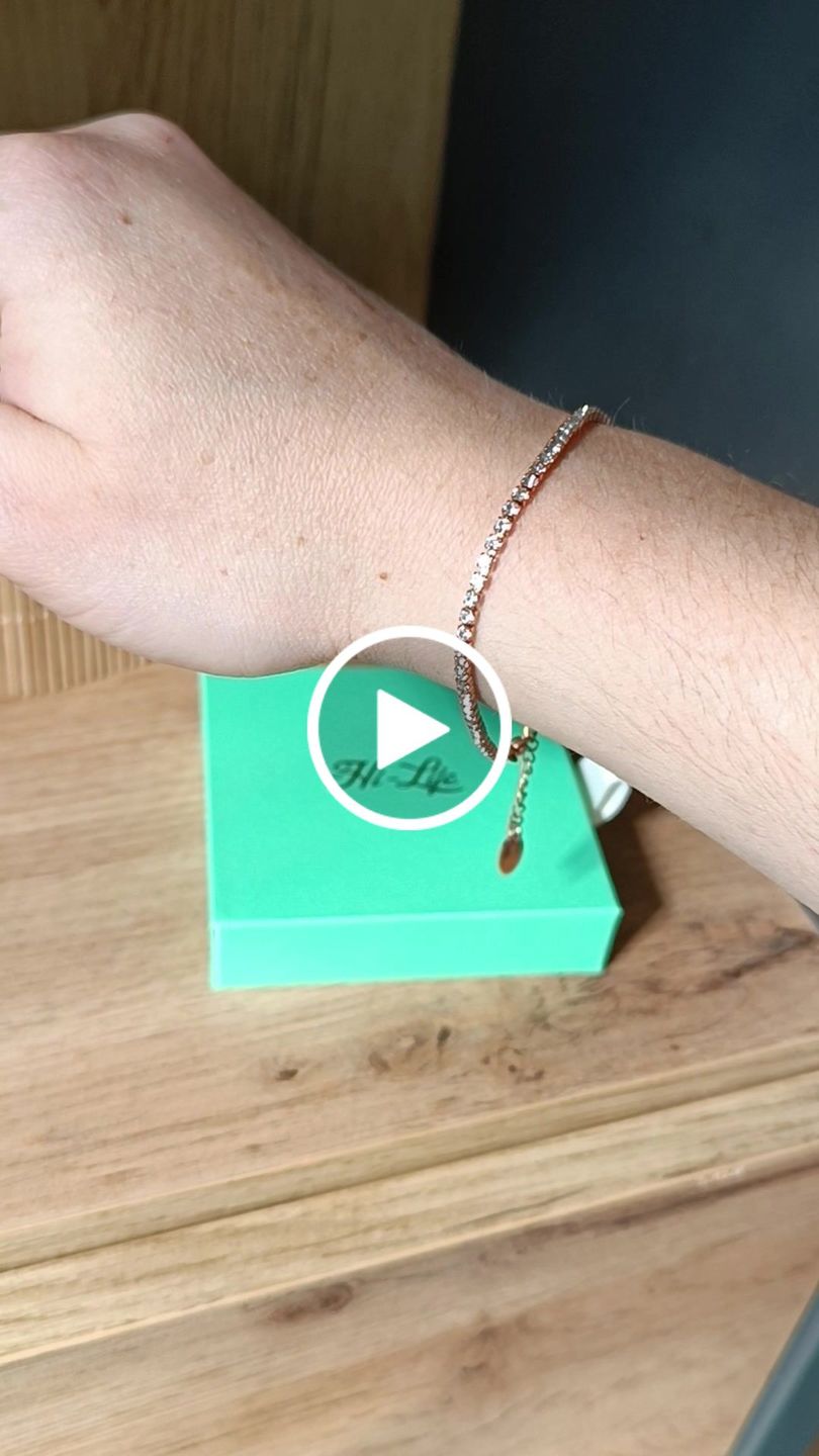 Customer video review of Hi-Life Tennis Armband 14K Vergoldet