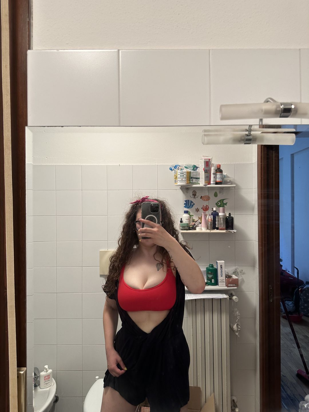 Customer photo review of Top CALIPSO Rosso Lampone Costine