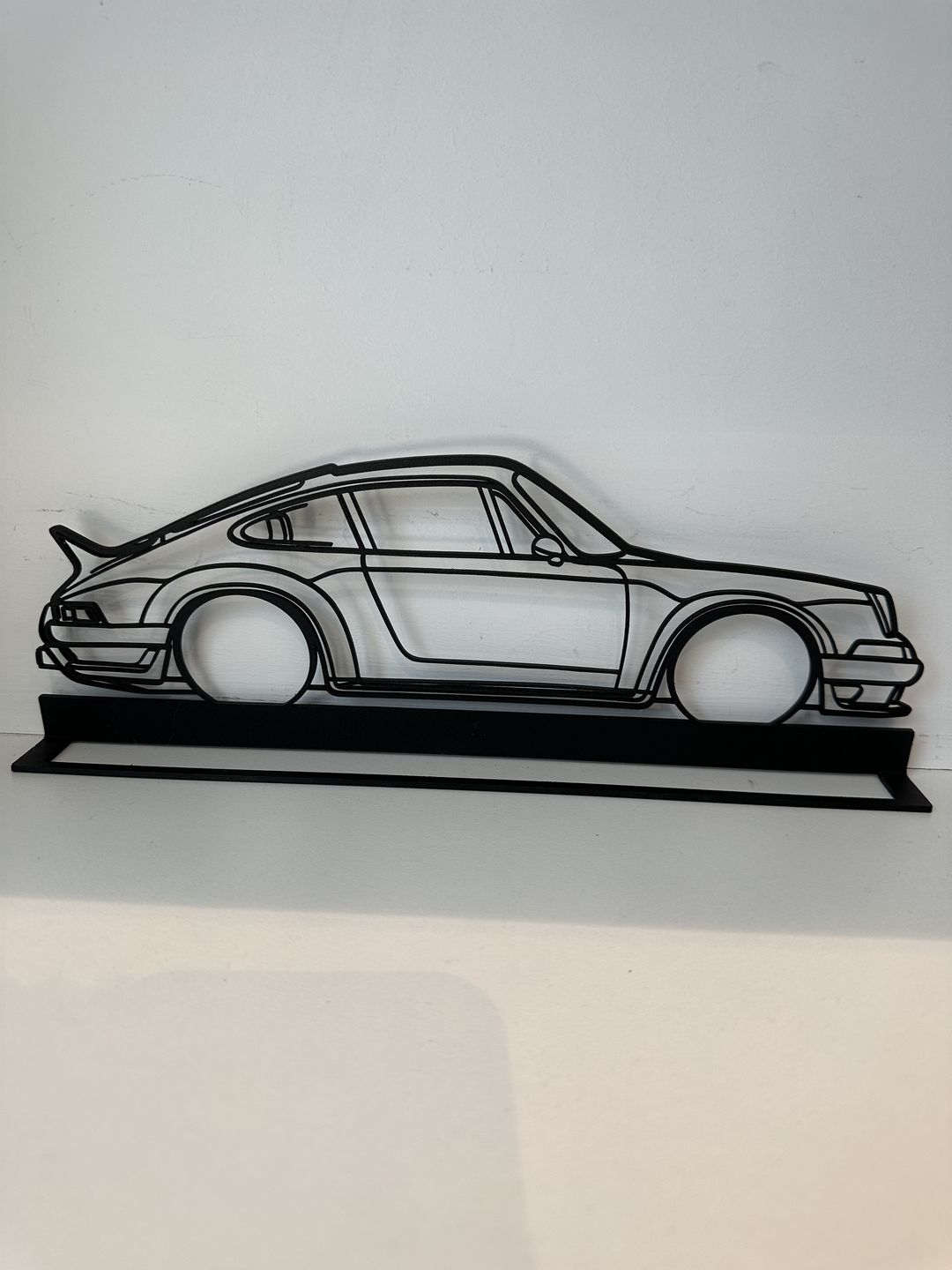 Customer photo review of Your Custom Car Standing Silhouette Metal Art
