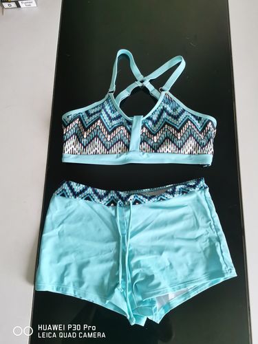 Customer photo review of Bikini z geometrycznym nadrukiem z wysokim stanem