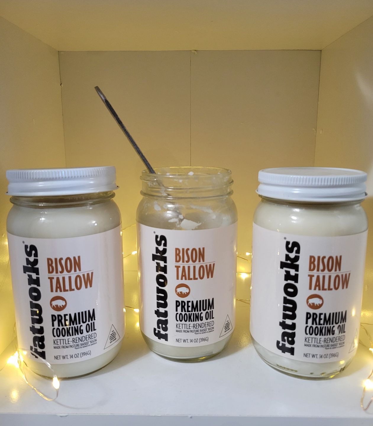 Customer photo review of Pasture Raised Bison Tallow a.k.a. Thunderfat (14 oz)