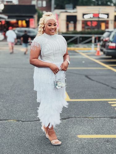 Customer photo review of Elora Tassel Dress(Ready To Ship)