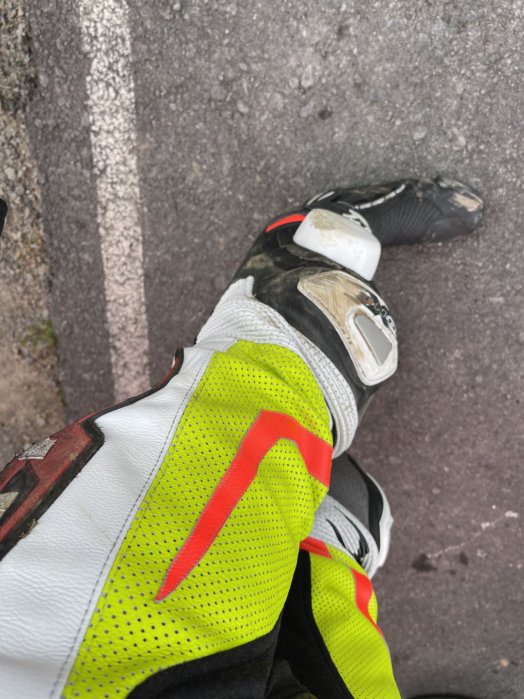 Customer photo review of OneX USA XR22 Airbag Ready Pro Race Suit - Black/Red