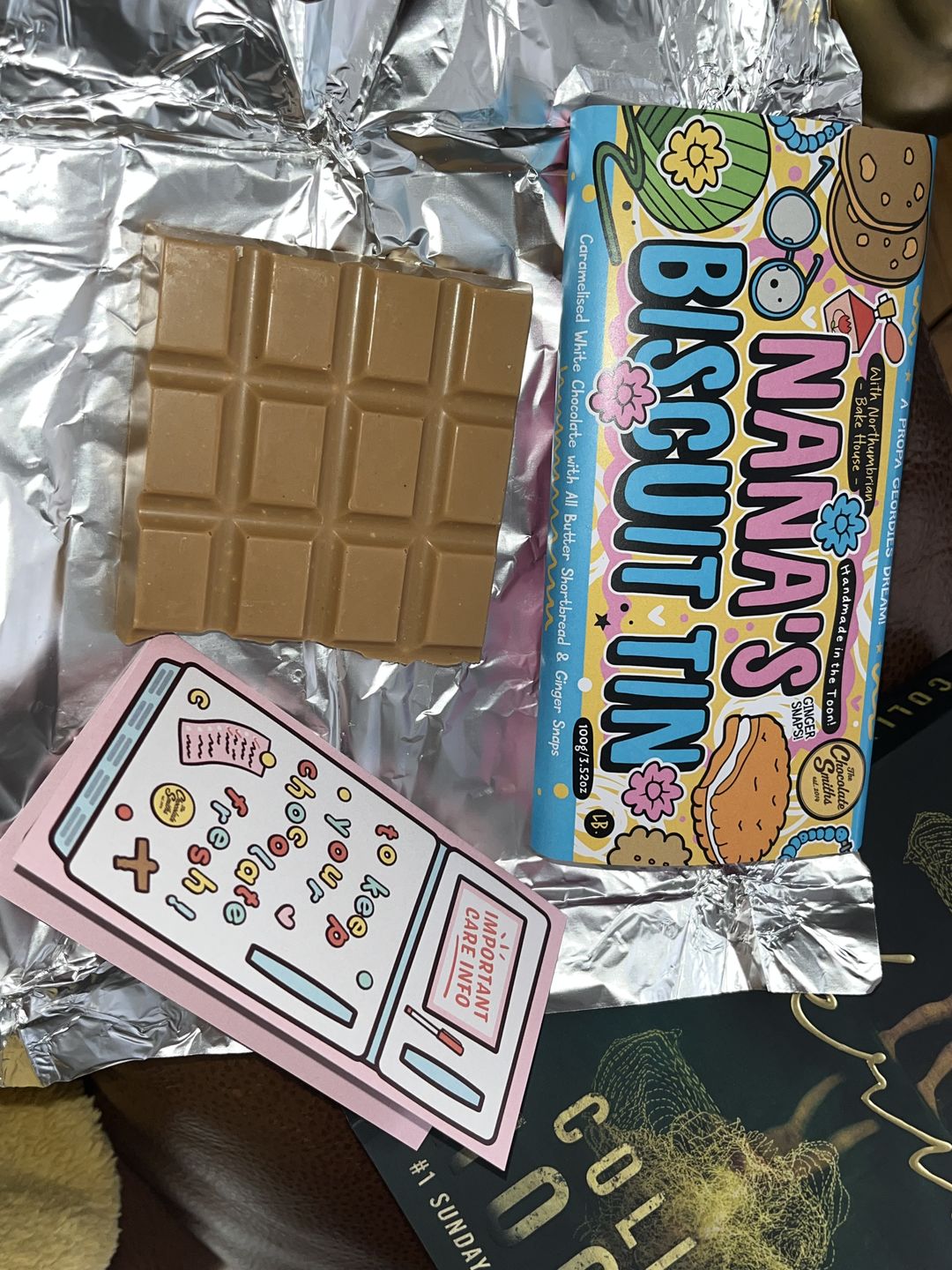 Customer photo review of Nana’s Biscuit Tin Bar 100g