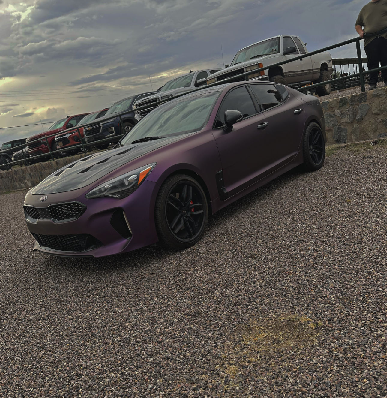 Customer photo review of Matte Russian Violet Vinyl Wrap