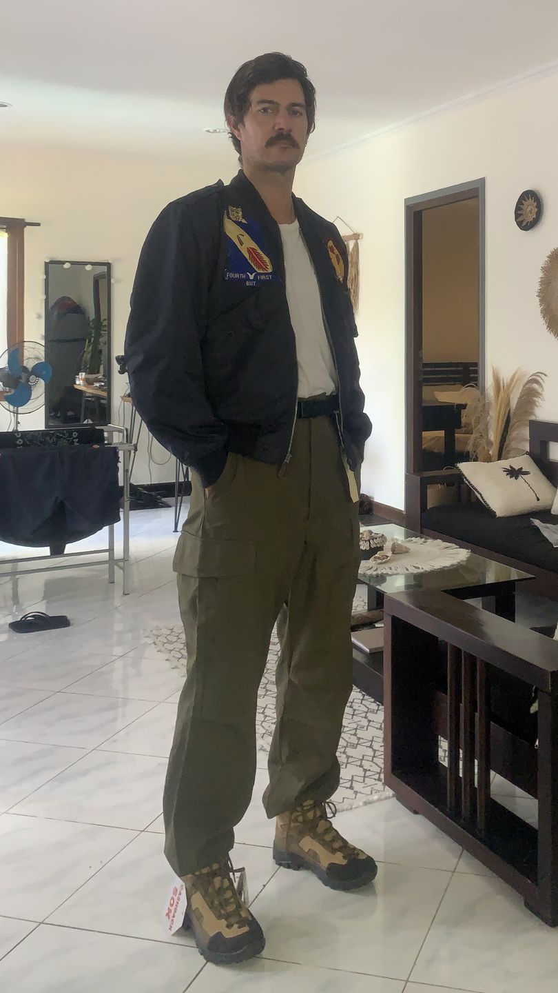 Customer photo review of US Army 5th Model Tropical Jungle Fatigue Pants