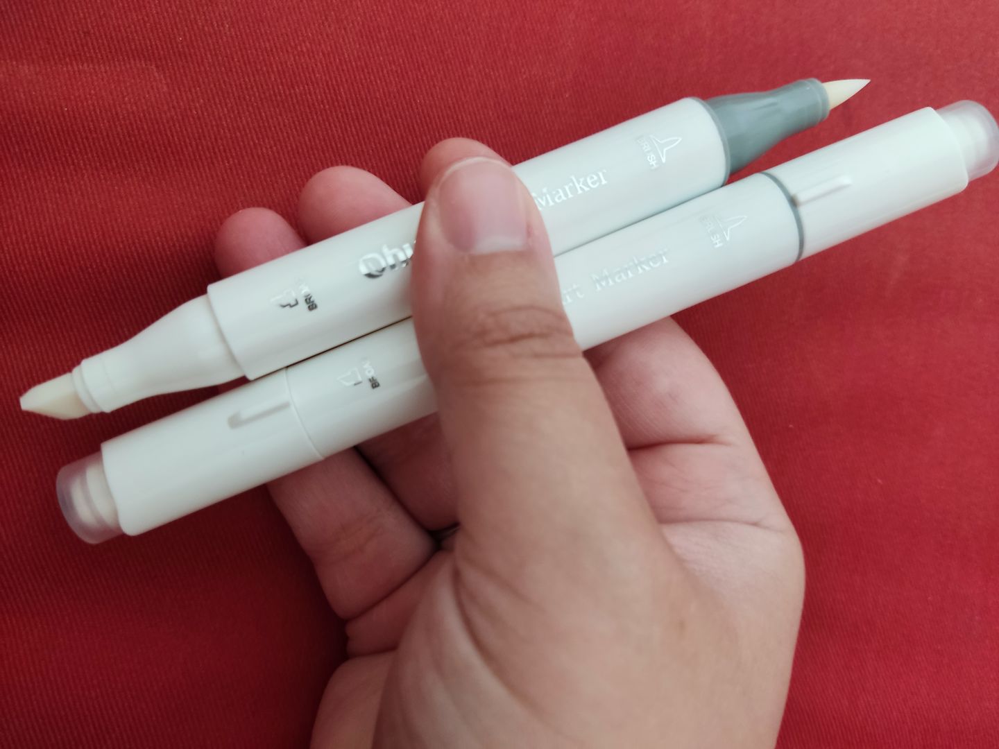 Customer photo review of Ohuhu Honolulu 0 Individual Marker, Brush & Chisel