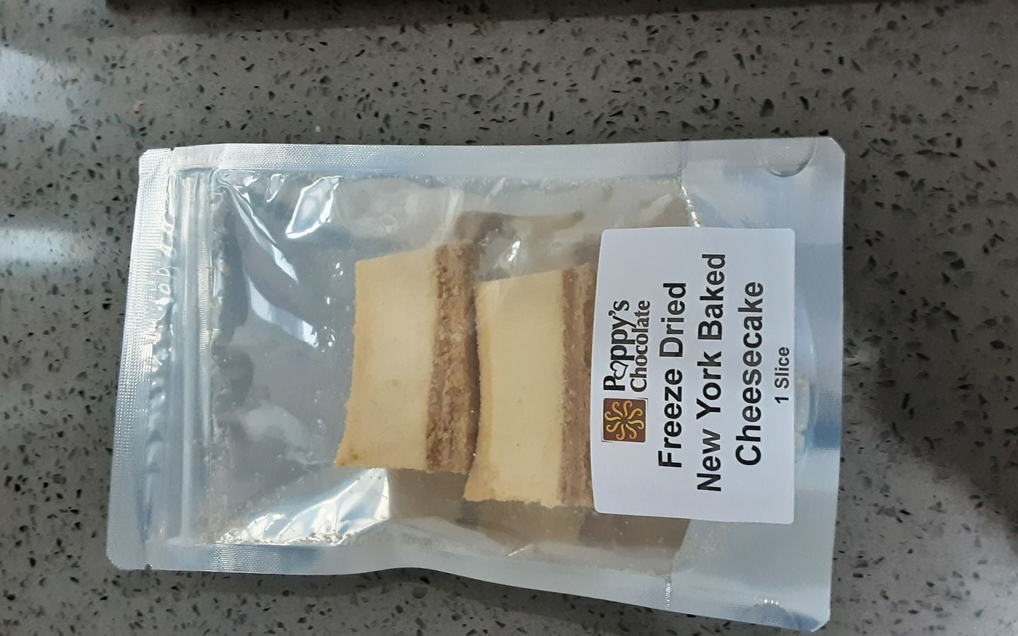 Customer photo review of Freeze Dried Cheesecake New York Baked