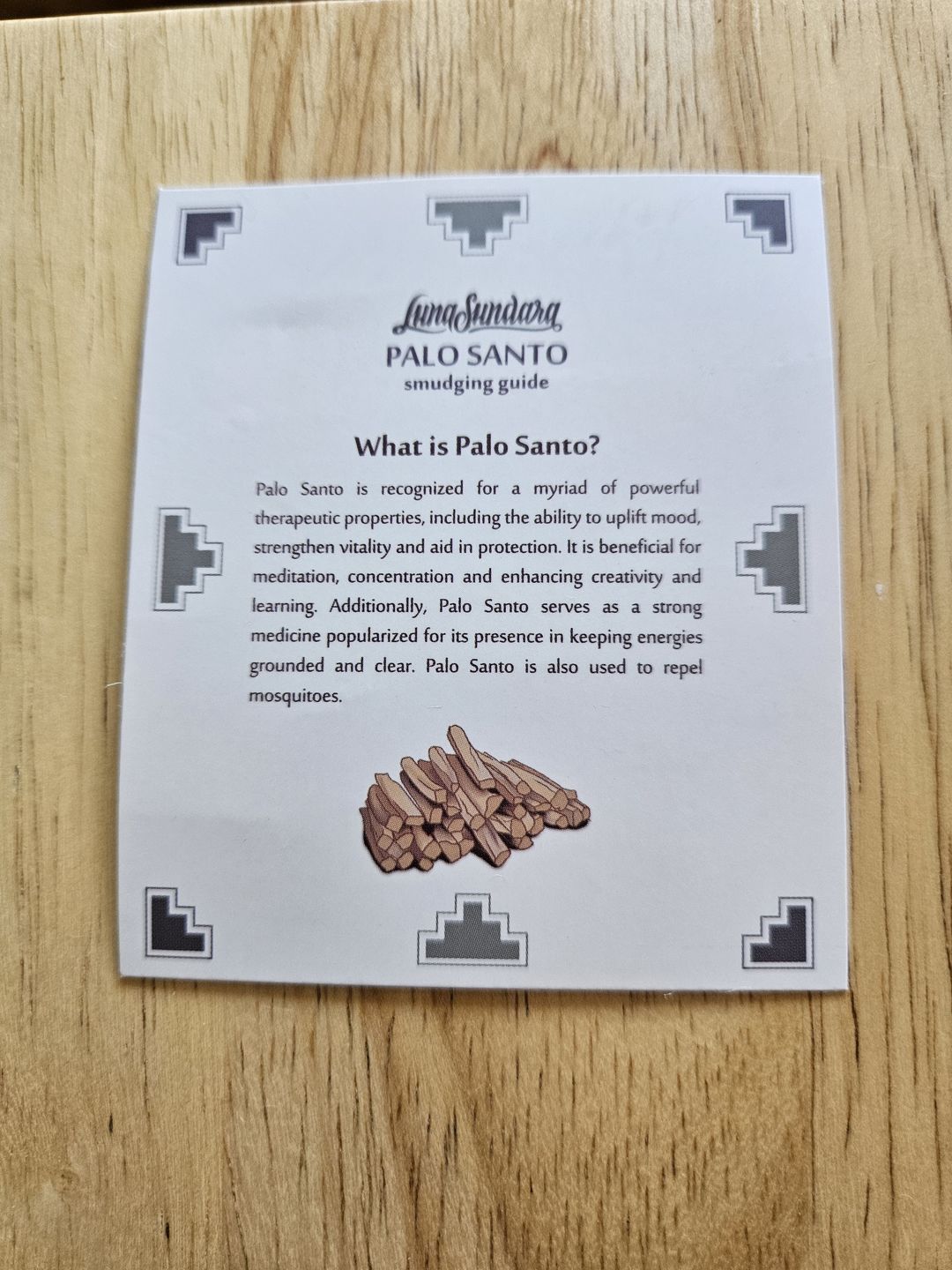 Customer photo review of Ecuadorian Palo Santo Sticks (1 Pound)