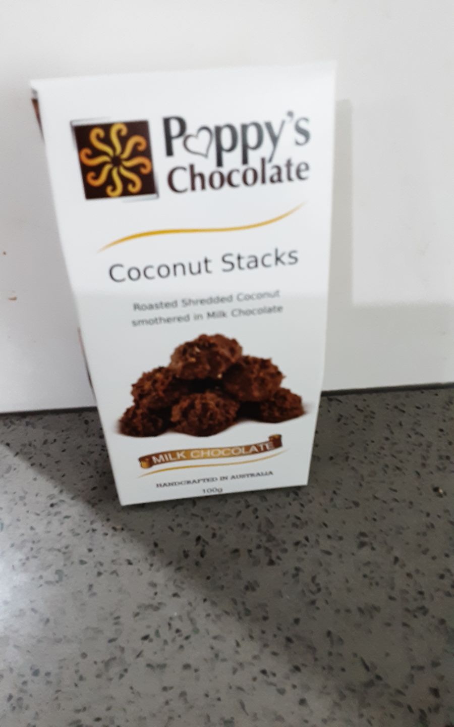 Customer photo review of Milk Chocolate Coconut Stacks 100g