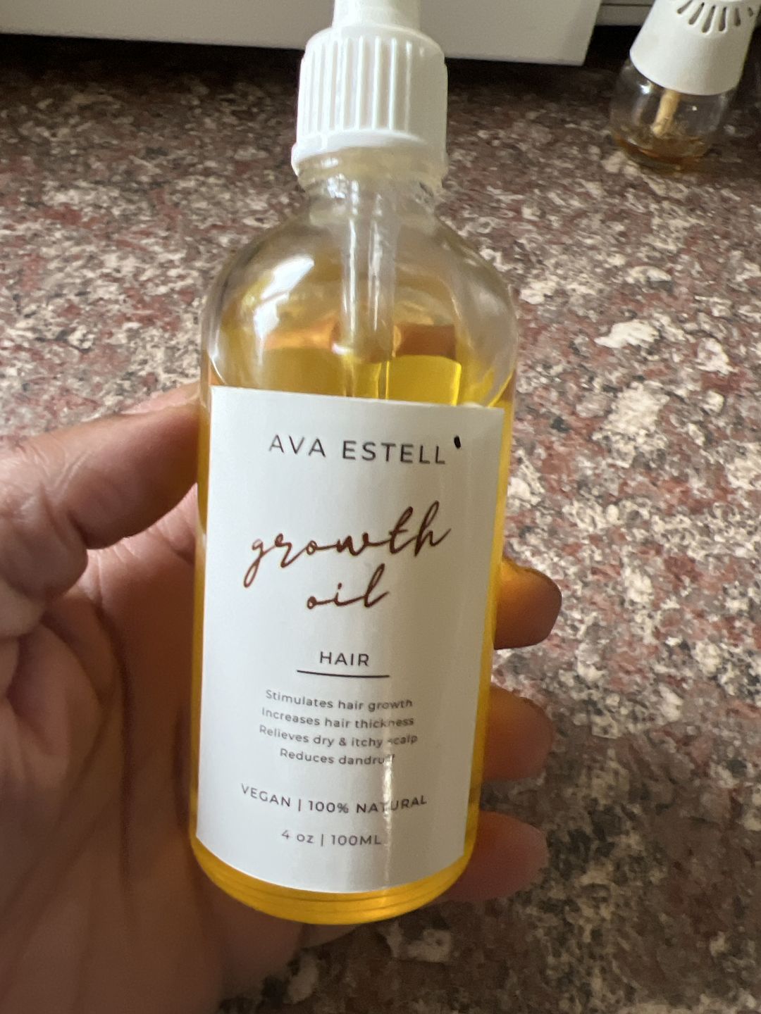 Customer photo review of Hair Growth Oil