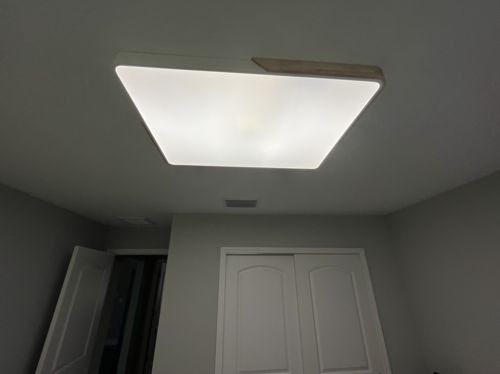 Customer photo review of Modern Dimmable Rectangular Led Flush Ceiling Light