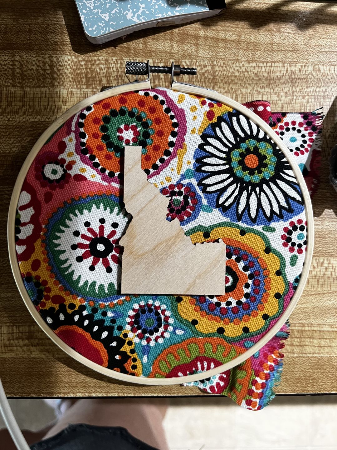 Customer photo review of Unfinished Wood Idaho Shape - State - Craft - up to 24" DIY