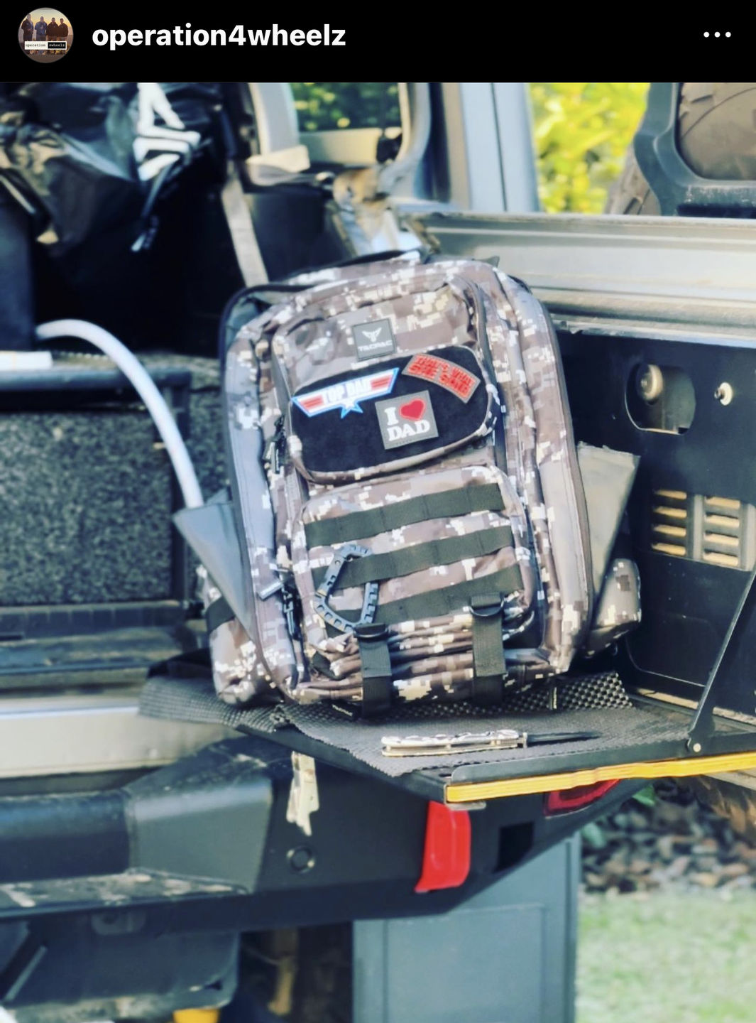 Customer photo review of Tacpac 'B.O.B' Digital Camo Nappy Bag Set