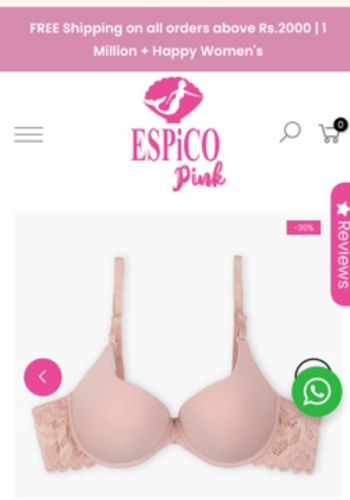 Customer photo review of Beige Sugar Lacy Bra