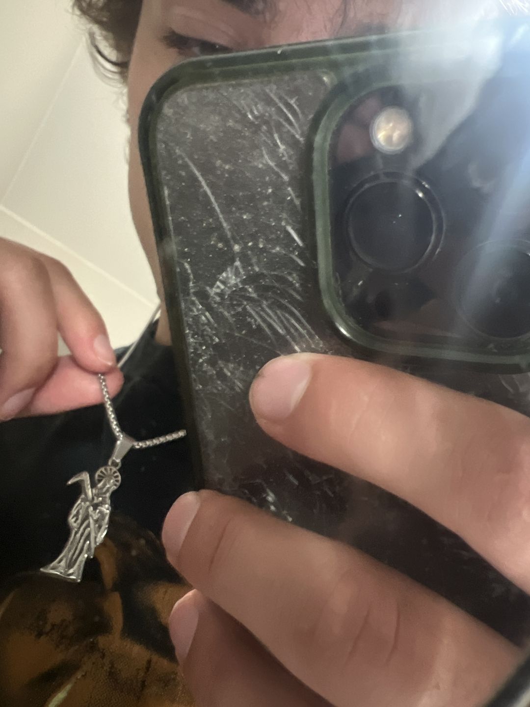 Customer photo review of SANTA MUERTE PENDANT