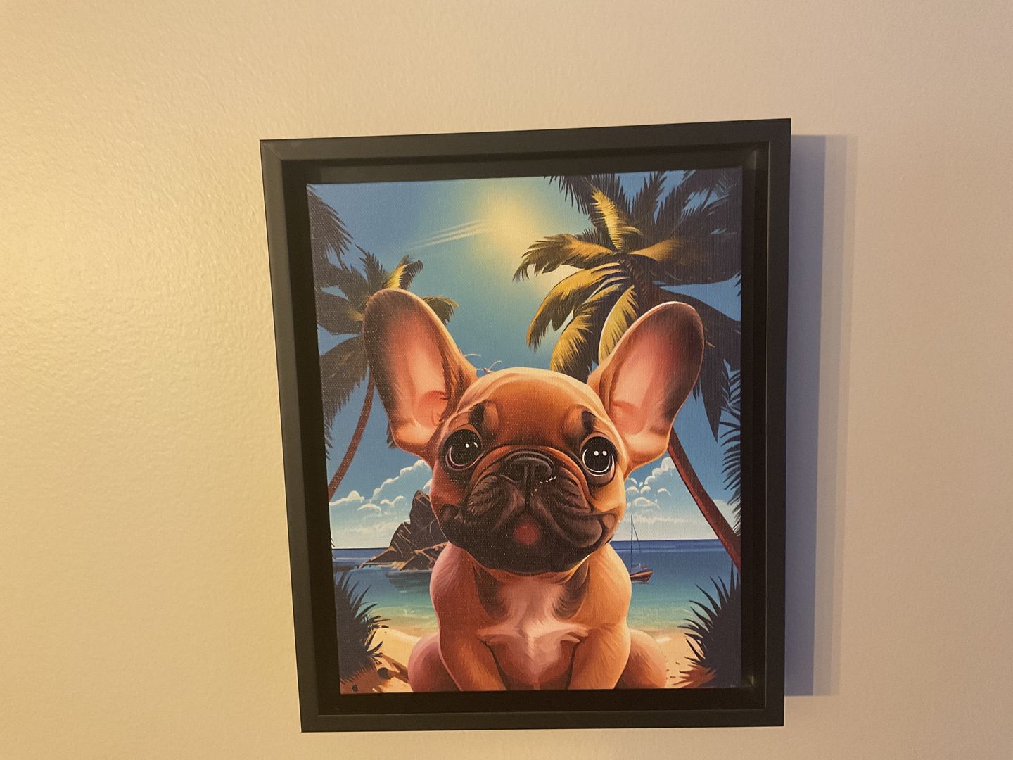 Customer photo review of Turn Your Bulldog Into A Cartoon Portrait