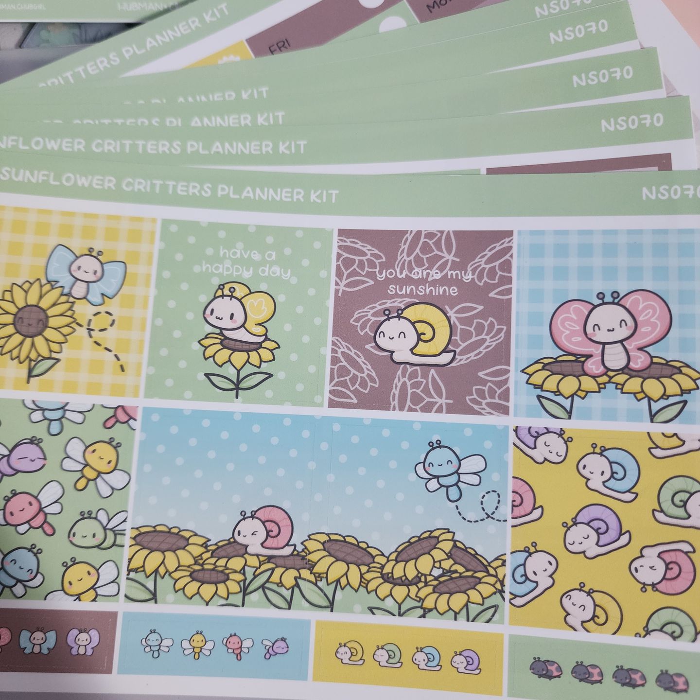 Customer photo review of Sunflowers Planner Kit