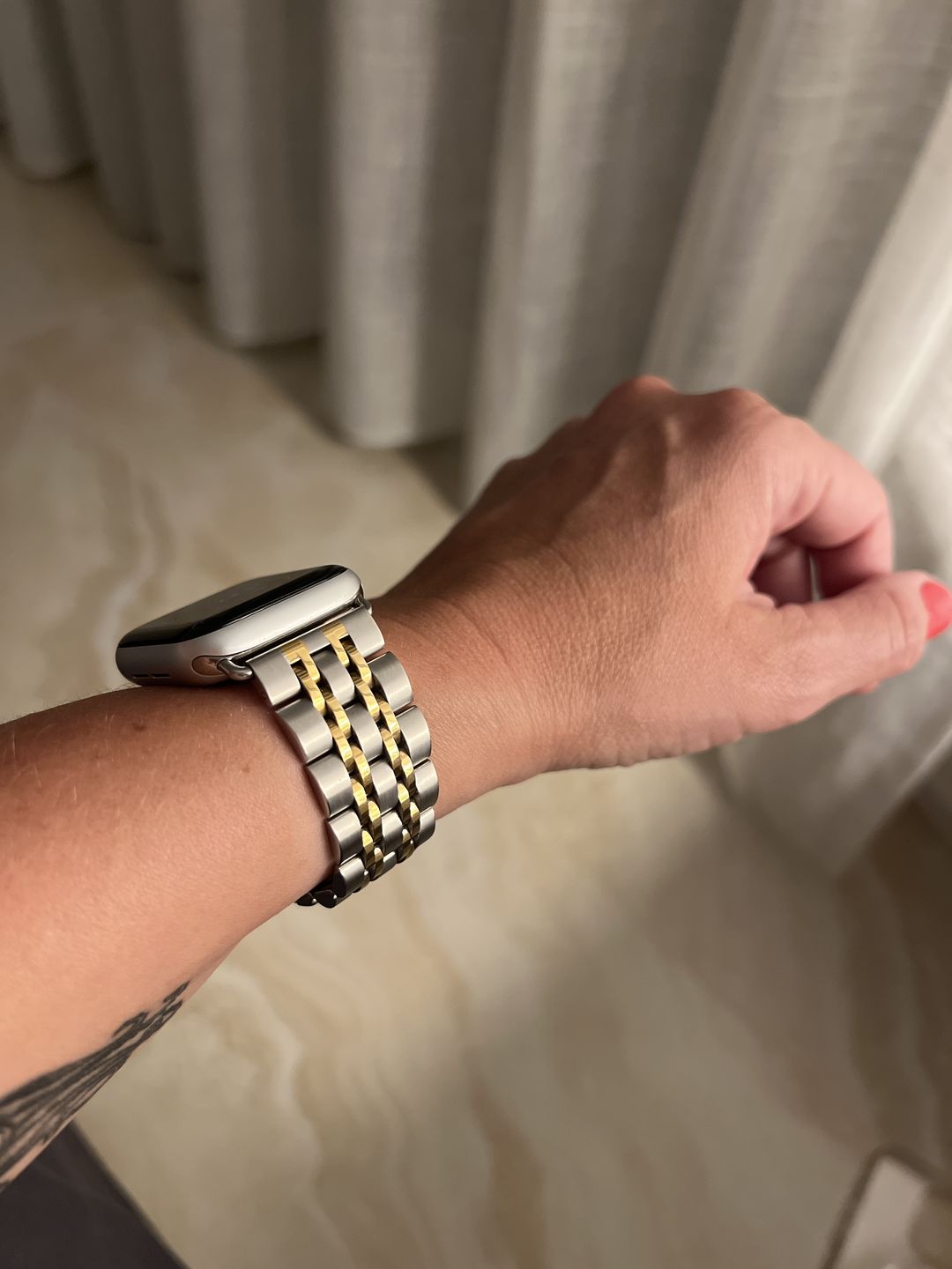 Customer photo review of Themis Stainless Band