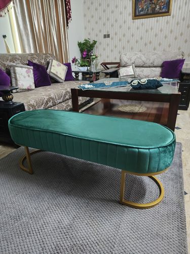 Customer photo review of Luxury 3 Seater Bedroom Steel Stool -984